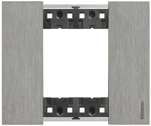 Рамка универсальная Legrand BTicino Living Now 1-м. 2 мод. металл сталь картинка